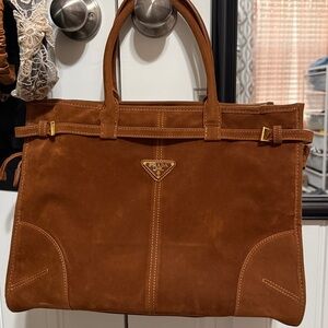 Inspired by Brown Suede Tote Bag